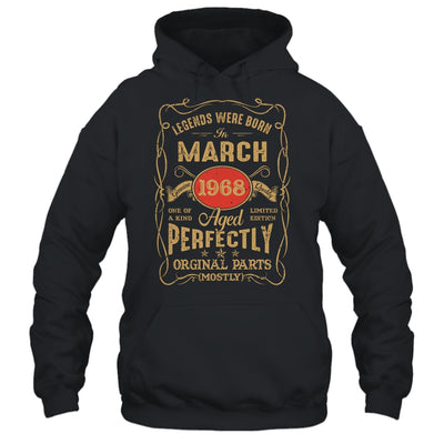 Legends Born In March 1968 55 Years Old 55th Birthday Shirt & Hoodie | teecentury
