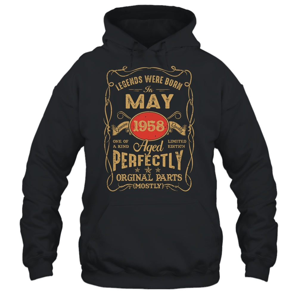 Legends Born In May 1958 65 Years Old 65th Birthday Shirt & Hoodie | teecentury