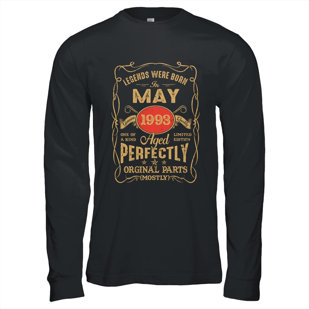 Legends Born In May 1993 30 Years Old 30th Birthday Shirt & Hoodie | teecentury