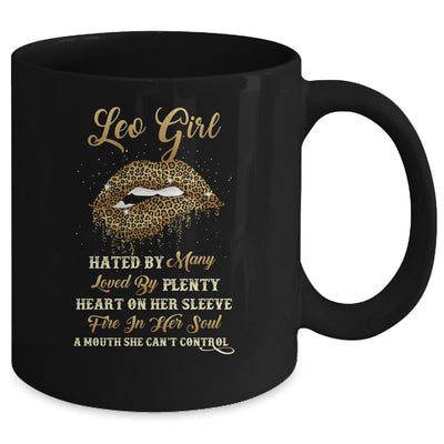 Leo Girl Birthday Funny Leopard Lips Women Mug Coffee Mug | Teecentury.com