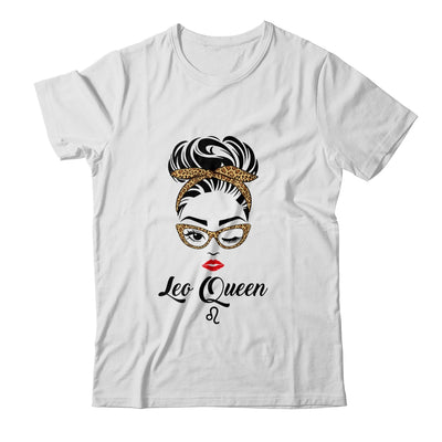 Leo Queen Woman Leopard Lips Eyes Lady Birthday Gifts T-Shirt & Tank Top | Teecentury.com