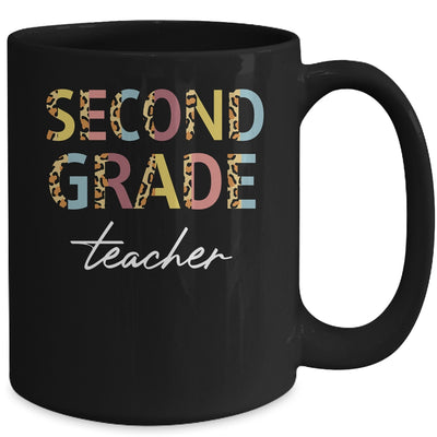 Leopard 2nd Grade Teacher Second Grade Back to School Mug Coffee Mug | Teecentury.com