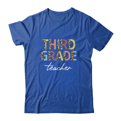 Leopard 3rd Grade Teacher Third Grade Back to School T-Shirt & Hoodie | Teecentury.com