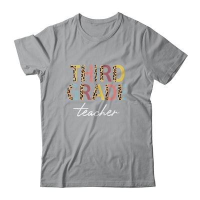 Leopard 3rd Grade Teacher Third Grade Back to School T-Shirt & Hoodie | Teecentury.com