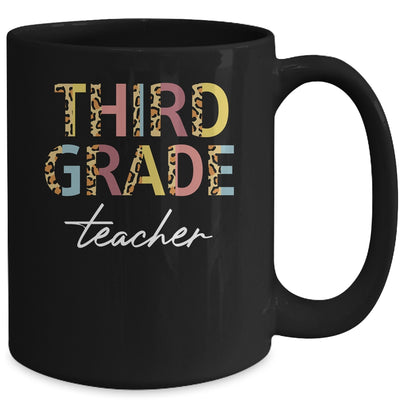 Leopard 3rd Grade Teacher Third Grade Back to School Mug Coffee Mug | Teecentury.com