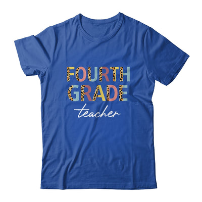 Leopard 4th Grade Teacher Fourth Grade Back to School T-Shirt & Hoodie | Teecentury.com