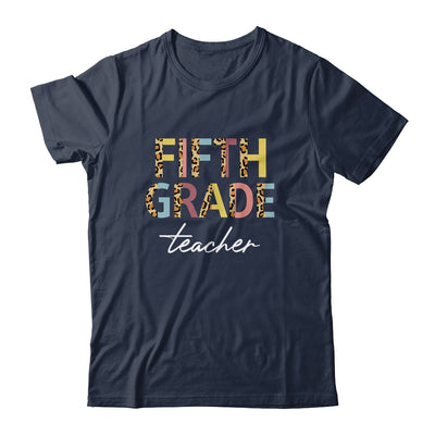 Leopard 5th Grade Teacher Fifth Grade Back to School T-Shirt & Hoodie | Teecentury.com