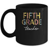 Leopard 5th Grade Teacher Fifth Grade Back to School Mug Coffee Mug | Teecentury.com