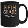 Leopard 5th Grade Teacher Fifth Grade Back to School Mug Coffee Mug | Teecentury.com