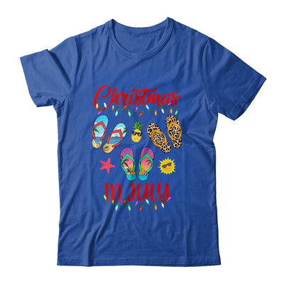 Leopard Flip Flop Christmas In July Xmas Summer Lover T-Shirt & Tank Top | Teecentury.com