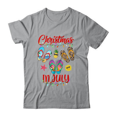 Leopard Flip Flop Christmas In July Xmas Summer Lover T-Shirt & Tank Top | Teecentury.com