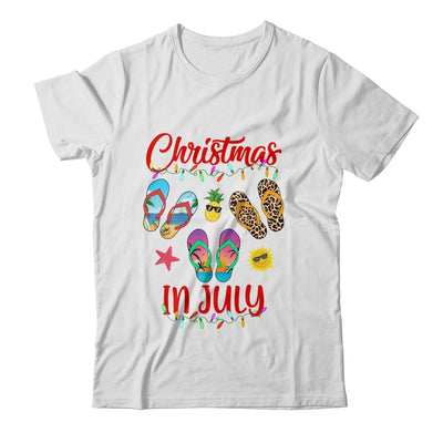 Leopard Flip Flop Christmas In July Xmas Summer Lover T-Shirt & Tank Top | Teecentury.com