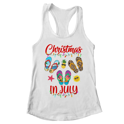 Leopard Flip Flop Christmas In July Xmas Summer Lover T-Shirt & Tank Top | Teecentury.com