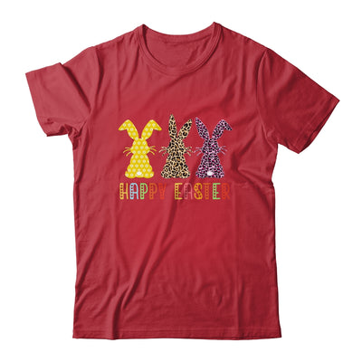 Leopard Happy Easter For Teen Girls Women Easter Day Bunny Shirt & Tank Top | teecentury
