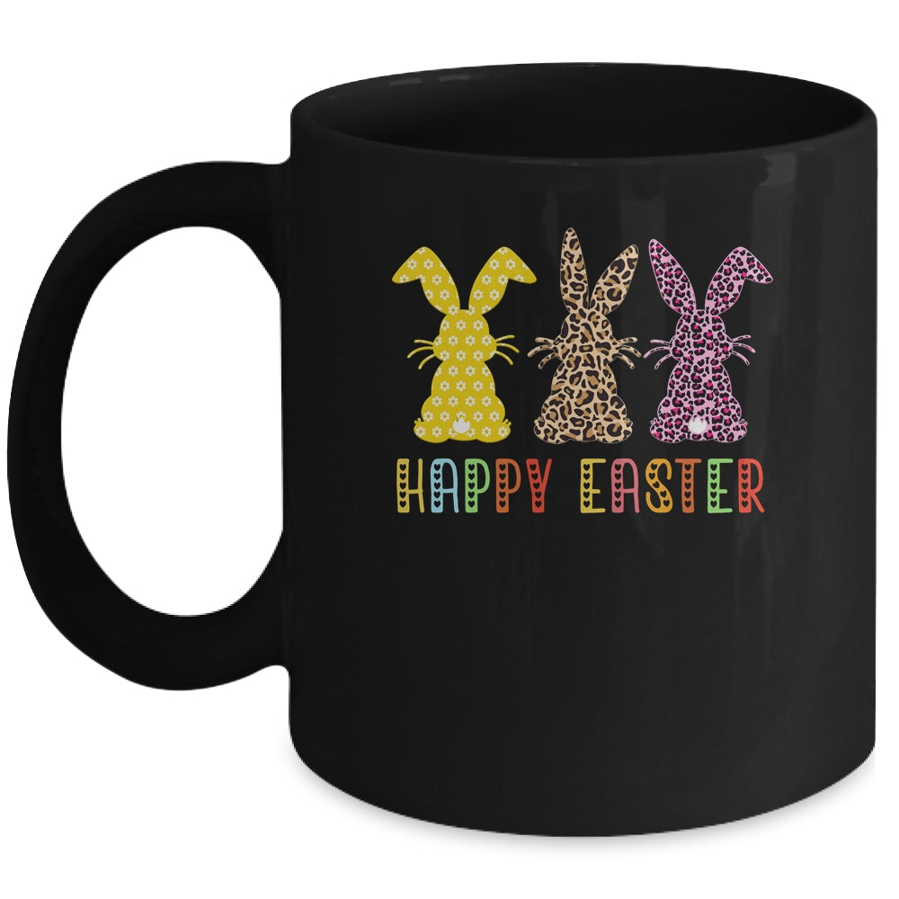 Leopard Happy Easter For Teen Girls Women Easter Day Bunny Mug | teecentury
