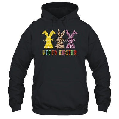 Leopard Happy Easter For Teen Girls Women Easter Day Bunny Shirt & Tank Top | teecentury