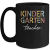 Leopard Kindergarten Teacher Kinder Back to School Mug Coffee Mug | Teecentury.com