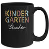 Leopard Kindergarten Teacher Kinder Back to School Mug Coffee Mug | Teecentury.com