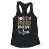 Leopard Loud Proud American Baseball Aunt Family Shirt & Tank Top | teecentury