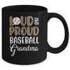 Leopard Loud Proud American Baseball Grandma Family Mug | teecentury