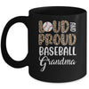 Leopard Loud Proud American Baseball Grandma Family Mug | teecentury