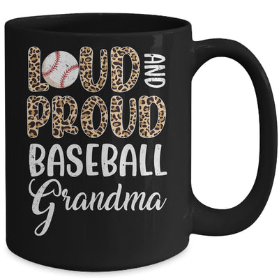 Leopard Loud Proud American Baseball Grandma Family Mug | teecentury