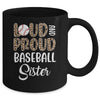 Leopard Loud Proud American Baseball Sister Family Mug | teecentury