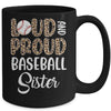 Leopard Loud Proud American Baseball Sister Family Mug | teecentury