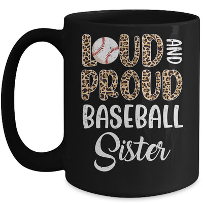 Leopard Loud Proud American Baseball Sister Family Mug | teecentury