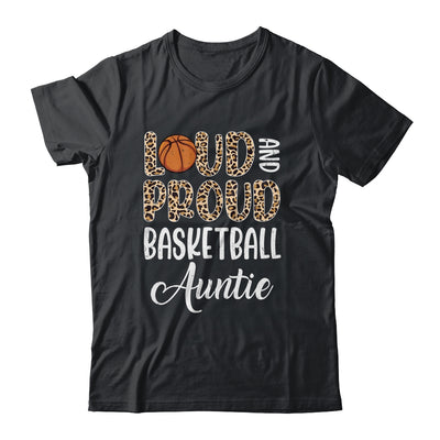 Leopard Loud Proud American Basketball Auntie Family Shirt & Tank Top | teecentury