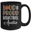 Leopard Loud Proud American Basketball Auntie Family Mug | teecentury