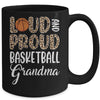 Leopard Loud Proud American Basketball Grandma Family Mug | teecentury