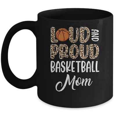 Leopard Loud Proud American Basketball Mom Family Mug | teecentury