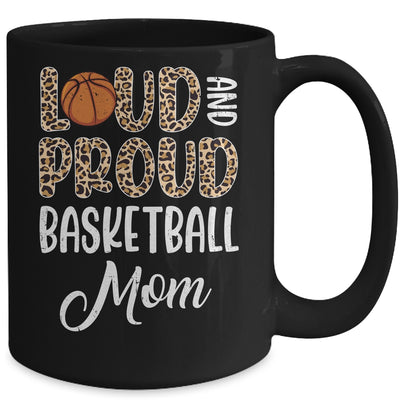 Leopard Loud Proud American Basketball Mom Family Mug | teecentury