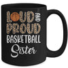 Leopard Loud Proud American Basketball Sister Family Mug | teecentury