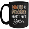 Leopard Loud Proud American Basketball Sister Family Mug | teecentury