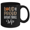 Leopard Loud Proud American Basketball Wife Family Mug | teecentury