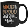 Leopard Loud Proud American Basketball Wife Family Mug | teecentury