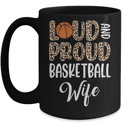 Leopard Loud Proud American Basketball Wife Family Mug | teecentury