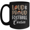 Leopard Loud Proud American Football Cousin Family Mug | teecentury