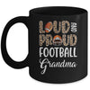 Leopard Loud Proud American Football Grandma Family Mug | teecentury