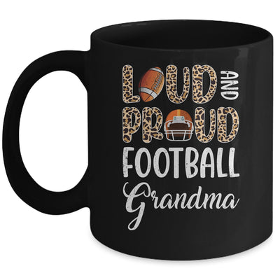 Leopard Loud Proud American Football Grandma Family Mug | teecentury