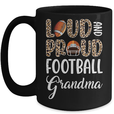 Leopard Loud Proud American Football Grandma Family Mug | teecentury