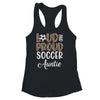 Leopard Loud Proud American Soccer Auntie Family Shirt & Tank Top | teecentury