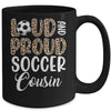 Leopard Loud Proud American Soccer Cousin Family Mug | teecentury