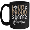 Leopard Loud Proud American Soccer Cousin Family Mug | teecentury