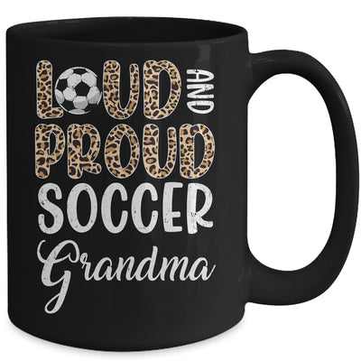 Leopard Loud Proud American Soccer Grandma Family Mug | teecentury