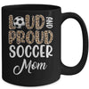 Leopard Loud Proud American Soccer Mom Family Mug | teecentury