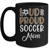 Leopard Loud Proud American Soccer Mom Family Mug | teecentury