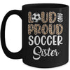 Leopard Loud Proud American Soccer Sister Family Mug | teecentury